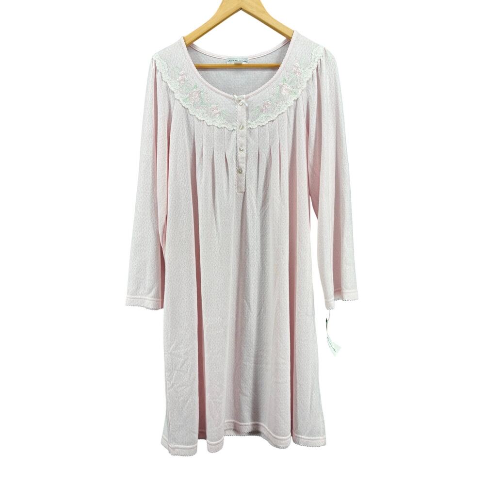 Vintage Miss Elaine Pink Nightgown Large Coquette Cottagecore